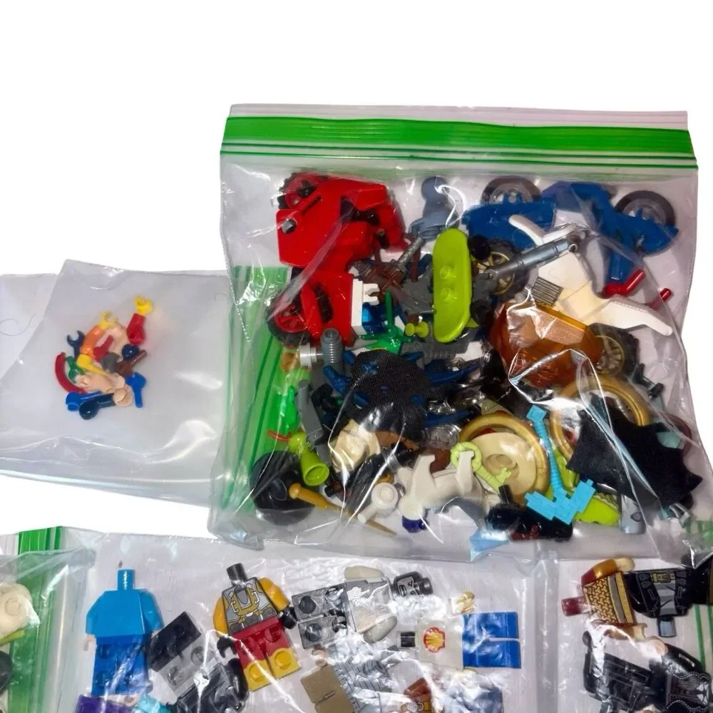 Huge Lot Of Incomplete LEGO MiniFigures + Accessories